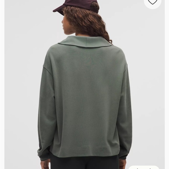 NWT $138 Softstreme Pique Oversized Long-Sleeve Polo Shirt Sz small - Picture 2 of 4